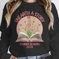 Unearth a Story 2026 Summer Reading Program Flowers Book Unisex Sweatshirt Unearth a Story 2026 Summer Reading Program Flowers Book Unisex Sweatshirt