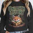 Unearth A Story Fox Reads a Book Unisex Sweatshirt