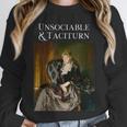 Unsociable And Taciturn Jane Austin Quote Book Classic Lit Unisex Sweatshirt