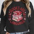 Valentine Book Lover Books Are My Love Language Women Girl Unisex Sweatshirt Valentine Book Lover Books Are My Love Language Women Girl Unisex Sweatshirt