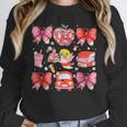 Valentine Cupid Coquette Pink Bow Apple Books Teacher Unisex Sweatshirt Valentine Cupid Coquette Pink Bow Apple Books Teacher Unisex Sweatshirt