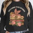 Valentine's Swooning Over Stories Cupid And Book Lover Tee Unisex Sweatshirt Valentine's Swooning Over Stories Cupid And Book Lover Tee Unisex Sweatshirt
