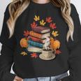 Vintage Books Tea Lovers Fall Autumn Leaves And Pumpkins Unisex Sweatshirt Vintage Books Tea Lovers Fall Autumn Leaves And Pumpkins Unisex Sweatshirt