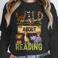 Wild About Reading Reading Books And Bookworm Library Day Unisex Sweatshirt