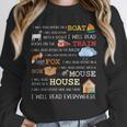 I Will Read Books On a Boat & Everywhere Reading Unisex Sweatshirt