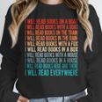 I Will Read Books On A Boat Kids Reading Unisex Sweatshirt