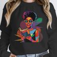 Woman Reading Book Lover Geometric Girl Afro History Unisex Sweatshirt Woman Reading Book Lover Geometric Girl Afro History Unisex Sweatshirt