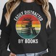 Women's Easily Distracted By Books Unisex Sweatshirt
