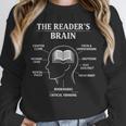 Women's The Reader’s Brain Book Lover Reading Diagram Graphic Unisex Sweatshirt Women's The Reader’s Brain Book Lover Reading Diagram Graphic Unisex Sweatshirt