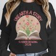 Women's Unearth a Story 2026 Summer Reading Program Flowers Book Unisex Sweatshirt Women's Unearth a Story 2026 Summer Reading Program Flowers Book Unisex Sweatshirt