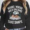 Women's Wild Dreams Reading Giraffe Book Reader Zoo Animals Kids Unisex Sweatshirt
