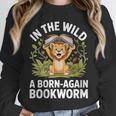 Women's Wild About Reading Book Reader Lion Zoo Animals Kids Unisex Sweatshirt Women's Wild About Reading Book Reader Lion Zoo Animals Kids Unisex Sweatshirt