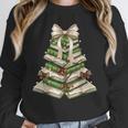 Xmas Tree Books Merry Christmas Coquette Bow Teacher Holiday Unisex Sweatshirt Xmas Tree Books Merry Christmas Coquette Bow Teacher Holiday Unisex Sweatshirt