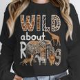 Zoo Animals Wild About Reading Books Reader Lover Librarian Unisex Sweatshirt Zoo Animals Wild About Reading Books Reader Lover Librarian Unisex Sweatshirt