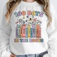 100 Days In The Books Reading Teacher 100th Day Of School Unisex Sweatshirt
