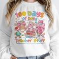 100th Day Of School Teacher 100 Days Coffee Books Unisex Sweatshirt