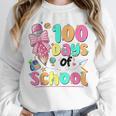 100th Day Of School Teacher Books 100 Days Of School Women Unisex Sweatshirt