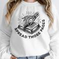 2 SIDES I Look Better Bent Over A Book Saying Quote Unisex Sweatshirt