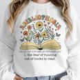 Abibliophobia Wildflower Reading Bookworm Book Reader Unisex Sweatshirt