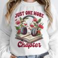 Audiobook Lover Bookish Headphones Just One More Chapter Unisex Sweatshirt