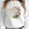 Barely Tolerable Book Lover Bookish Floral Bookworm Unisex Sweatshirt