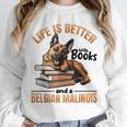 Belgian Malinois Dog Breed Life Is Better With Books And a Men Women Kids Unisex Sweatshirt Belgian Malinois Dog Breed Life Is Better With Books And a Men Women Kids Unisex Sweatshirt