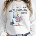 This Is My Book Character Costume I Pigeon Reading Tee Unisex Sweatshirt