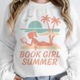 Book Girl Summer Book Reading Retro Sunset Unisex Sweatshirt Book Girl Summer Book Reading Retro Sunset Unisex Sweatshirt
