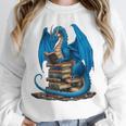 Book Lover Bookworm Reading Books Dragon Premium Tri-Blend Unisex Sweatshirt
