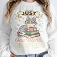 Book Lover Cute Cat Coffee Just 1 More Chapter Cozy Reading Unisex Sweatshirt