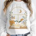 Book Lover Moonlight Reading Scene Night Unisex Sweatshirt
