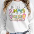 All Booked For Summer Reading Beach Floral Bookish Book Girl Unisex Sweatshirt