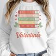 All Booked For Valentines Retro Book Lover Teacher Bookworm Premium Tri-Blend Unisex Sweatshirt