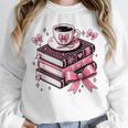 All Booked For Valentine's Teacher Coquette Bow Coffee Book Unisex Sweatshirt All Booked For Valentine's Teacher Coquette Bow Coffee Book Unisex Sweatshirt