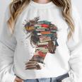 Books Lover Women Art Colorful Drawing Graphic Books Unisex Sweatshirt