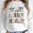 Bookshelves With Books & Plants Premium Unisex Sweatshirt
