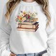 Booktrovert Vintage Wildflowers Books For Book Lovers Unisex Sweatshirt