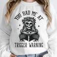 Buy Me Books And Tell Me To STFUATTDLAGG Outfits Spicy Smutty Book Reader You Had Me At Trigger Warning Unisex Sweatshirt Buy Me Books And Tell Me To STFUATTDLAGG Outfits Spicy Smutty Book Reader You Had Me At Trigger Warning Unisex Sweatshirt