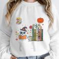 Carve Out Time To Read Halloween Ghost Books Raglan Baseball Tee Unisex Sweatshirt