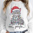 Cat Ew People Adult Humor Introvert Anti-Social Unisex Sweatshirt Cat Ew People Adult Humor Introvert Anti-Social Unisex Sweatshirt