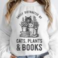 Cats Plants And Books Shirt Plant Lover Gardening Unisex Sweatshirt Cats Plants And Books Shirt Plant Lover Gardening Unisex Sweatshirt