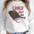Christian Quote Holy Bible Crack This Book Not Drugs Unisex Sweatshirt