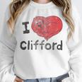 Clifford The Big Red Dog I Heart Clifford Childrens Books Unisex Sweatshirt Clifford The Big Red Dog I Heart Clifford Childrens Books Unisex Sweatshirt