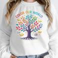 Color Our World Summer Reading Program 2025 Trippy Book Tree Unisex Sweatshirt Color Our World Summer Reading Program 2025 Trippy Book Tree Unisex Sweatshirt