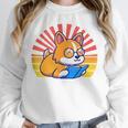 Corgi Dog Reading Book Book Lover Dog Lover Unisex Sweatshirt