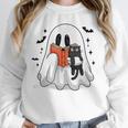 Cute Halloween Ghost Reading Book Unisex Sweatshirt Cute Halloween Ghost Reading Book Unisex Sweatshirt