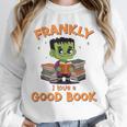 Cute Halloween Teacher Librarian Frankenstein Reading Books Unisex Sweatshirt Cute Halloween Teacher Librarian Frankenstein Reading Books Unisex Sweatshirt