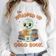 Cute Halloween Teacher Librarian Mummy Reading Books Unisex Sweatshirt Cute Halloween Teacher Librarian Mummy Reading Books Unisex Sweatshirt