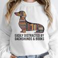Dachshund Dog Dachshund Decor Books Nerds Dachshund Unisex Sweatshirt