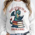 Dark Romance Romantasy Easily Distracted By Dragons & Books Unisex Sweatshirt Dark Romance Romantasy Easily Distracted By Dragons & Books Unisex Sweatshirt